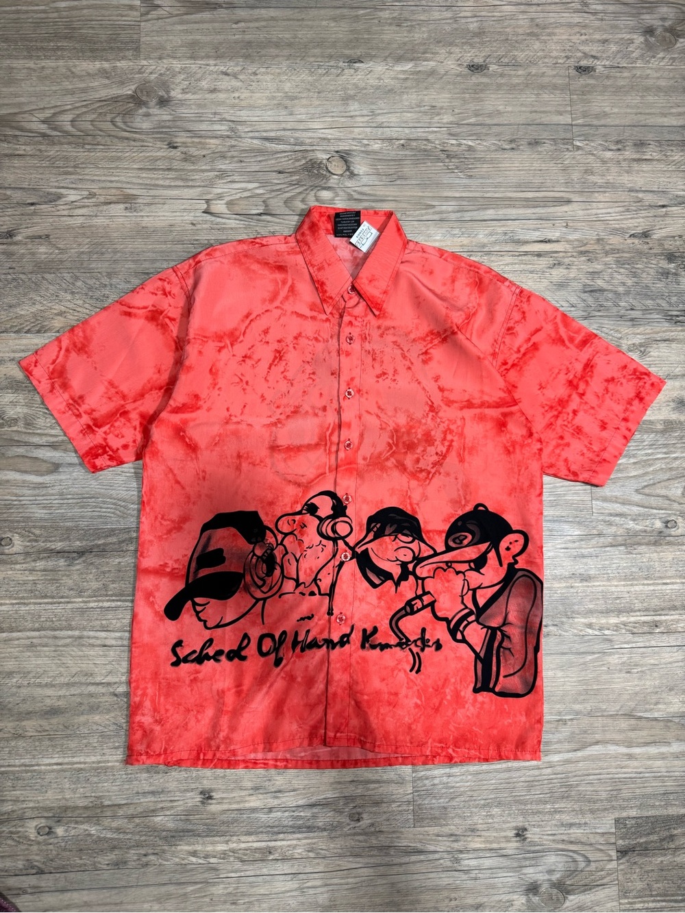 School of Hard Knocks short sleeve button up